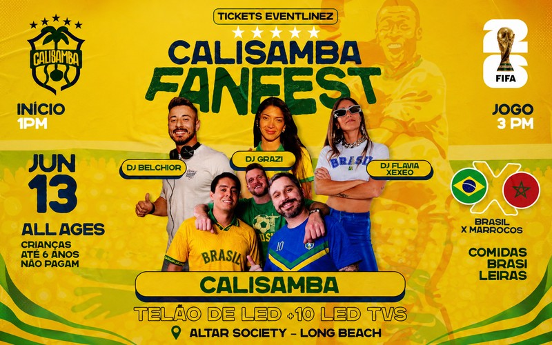 Brazil x Marocco - Watch Party Calisamba Fan Fest 2026
